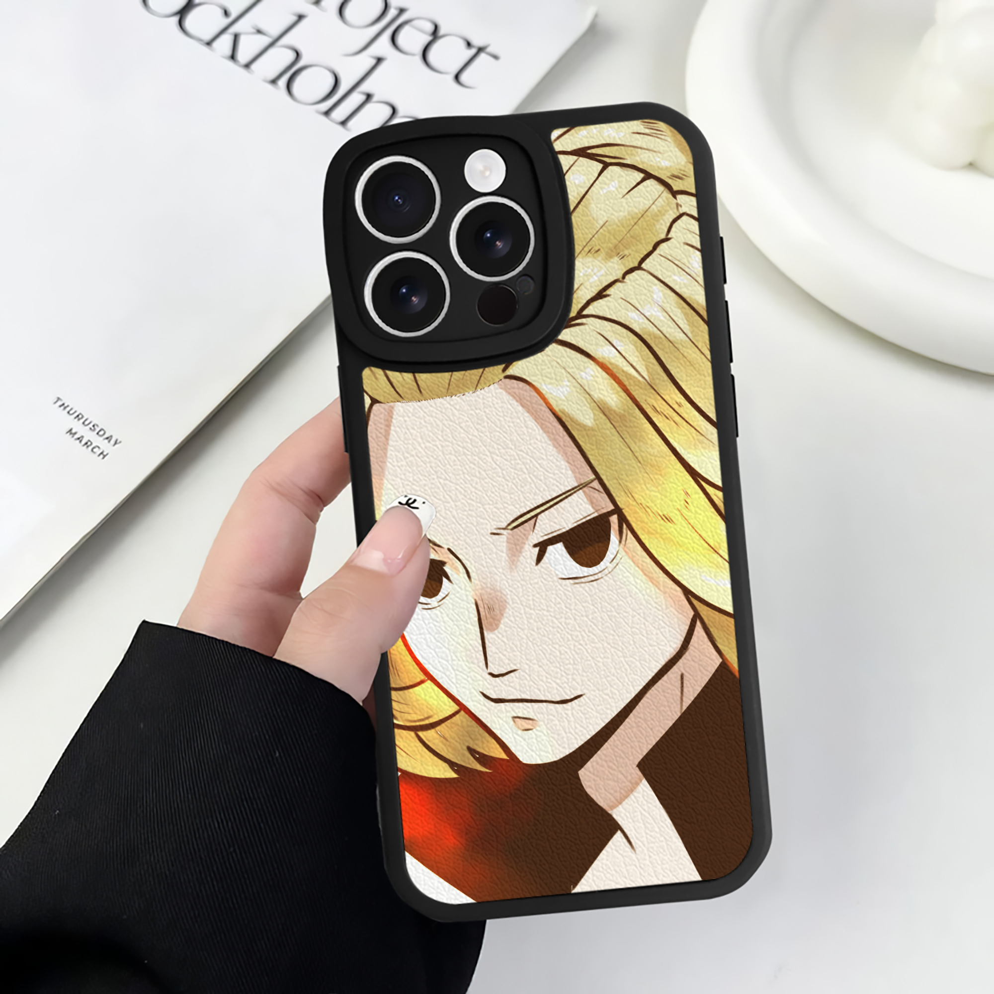 （画像用） 東京リベンジャーズ Tokyo Revengers 【iPhone 16シリーズ対応】シリコンスマホケース（レザー調） 材質：シリコン